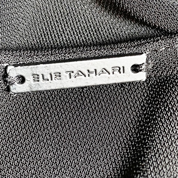 ELIE TAHARI Drayla Elegant Mixed Media Sheath Dress, Size 0 - Picture 8 of 12
